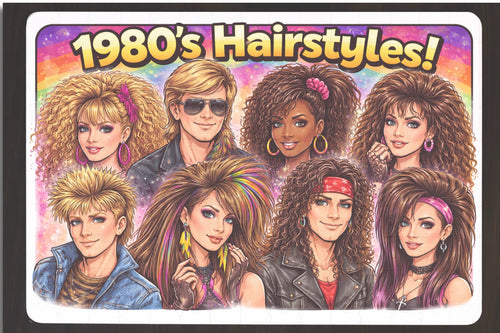 1980's Hairstyles 120 Pieces | Vintage Flashback 1980's Big Hair