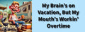 3x8 VINYL TRAILER PARK REDNECK MOUTH'S WORKIN' AUTO FUNNY BUMPER STICKER