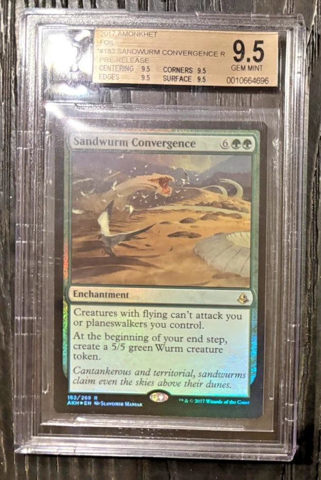1/1 BGS 9.5 MTG 2017 Amonkhet Sandwurm Convergence #183 FOIL Quad