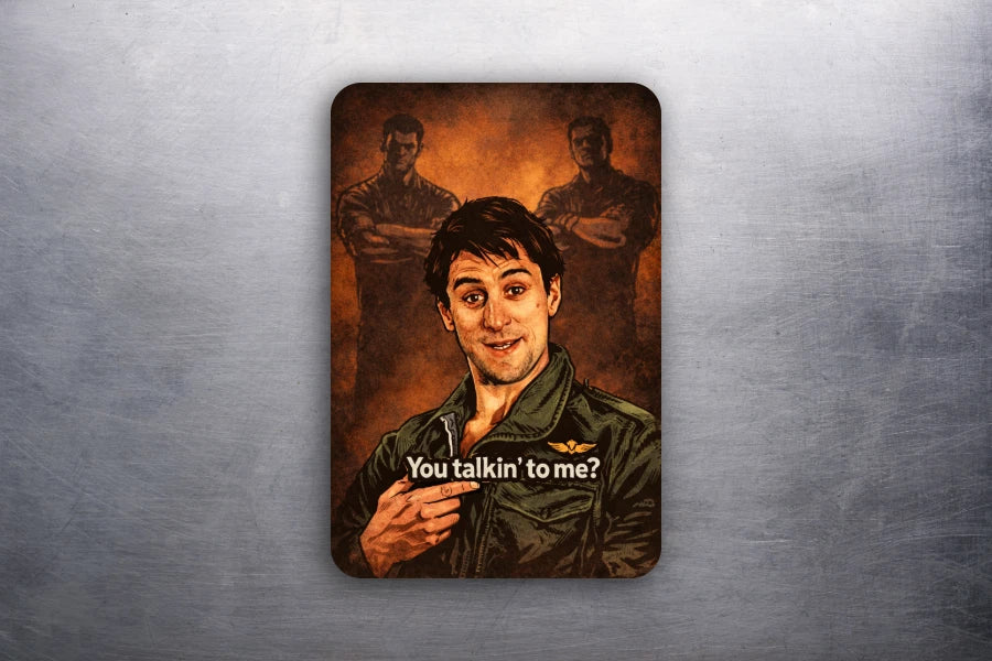 3x2 Vintage Movie Taxi Driver Robert De Niro TALKIN TO ME Refrigerator Magnet