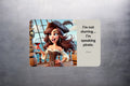 3x2 Funny Wine Drinking Pirate Lady Meme Fridge Refrigerator Magnet (D.Romeo)