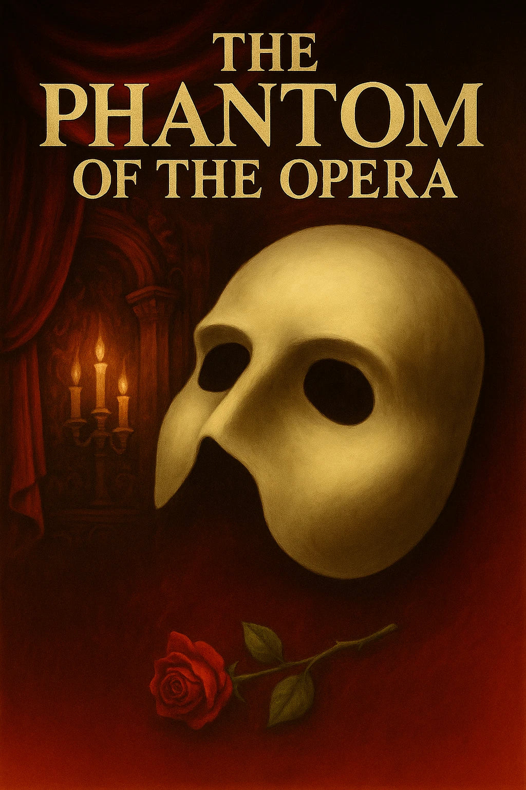 6"x 4" The Phantom of The Opera GLOSSY Cartoon Art Sticker Stickers - Group of 2