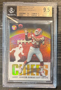 BGS 9.5 2003 Topps Pristine Gold Refractor Die-Cut /75 Larry Johnson RC 2/10's