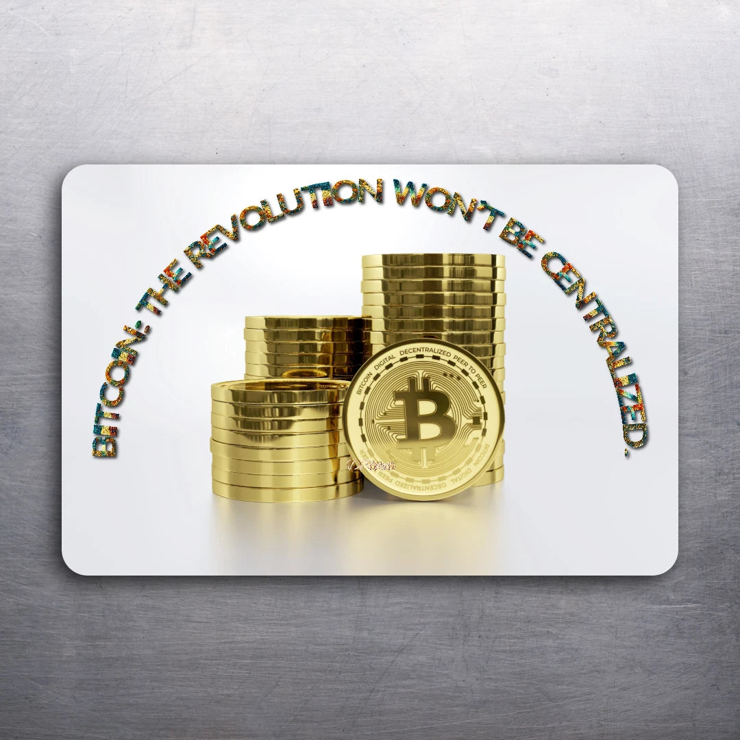 3x2 Bitcoin Crypto Fridge Refrigerator Magnet (D.Romeo) - In Crypto We Trust