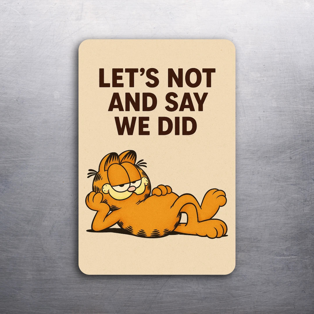 3x 2 Vintage 80's Garfield the Cat Comic Cartoon Fridge Refrigerator Magnet