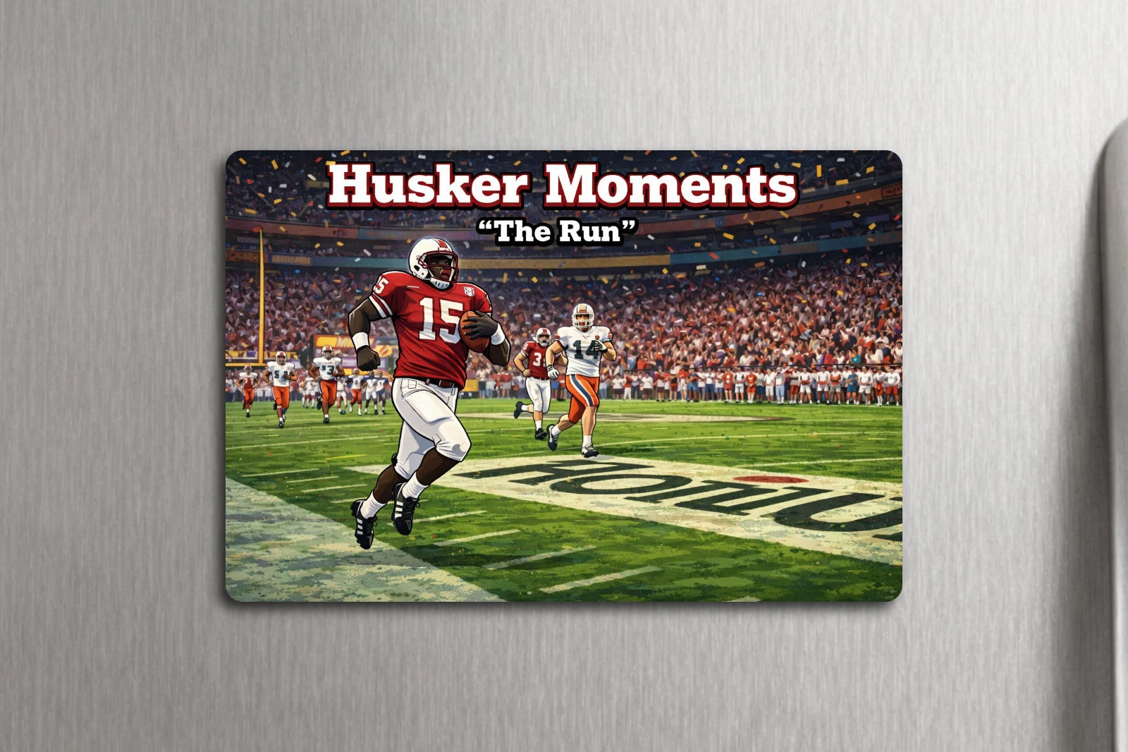 3x2 Sports Nebraska Huskers Tommie Frazier Fridge Refrigerator Magnet Football