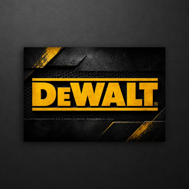 5.1 x 3.4 DeWALT Tools Industrial Style Vinyl Decals Stickers (Set of 2)– CHOOSE
