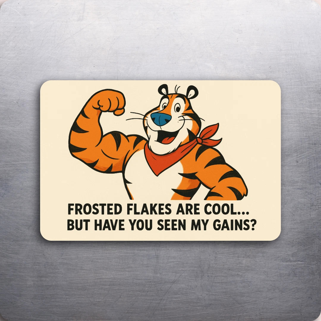 3x2 Vintage Tony the Tiger Frosted Flakes Funny Fridge Refrigerator Magnet