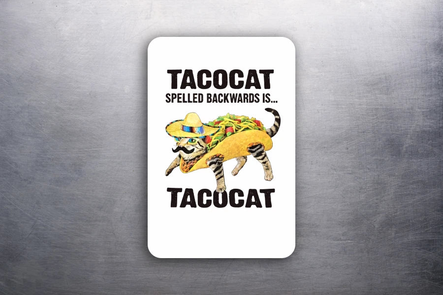 3x2 FUNNY TacoCat Cat Fridge Refrigerator Magnet (D.Romeo)